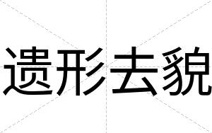 遗形去貌