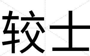 较士