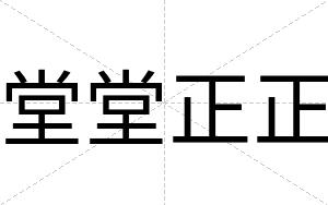 堂堂正正