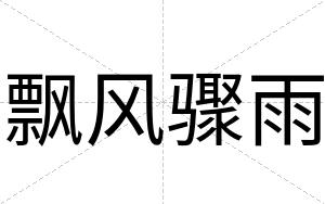 飘风骤雨