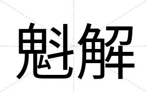 魁解