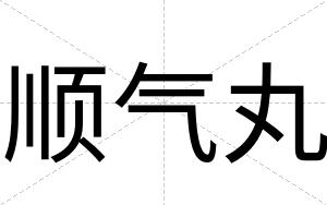 顺气丸