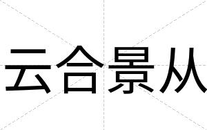 云合景从