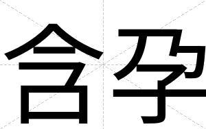 含孕