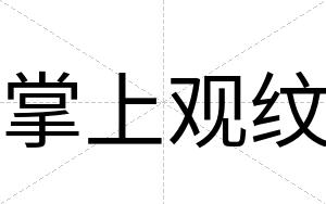 掌上观纹