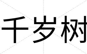 千岁树
