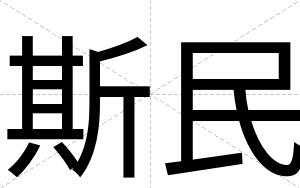 斯民