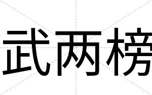 武两榜