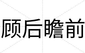 顾后瞻前