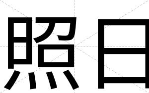 照日