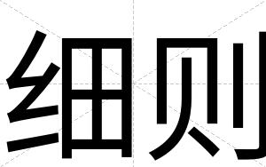 细则
