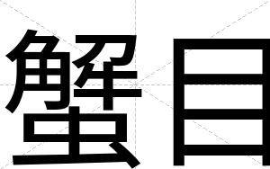 蟹目