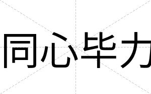 同心毕力