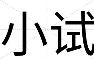 小试