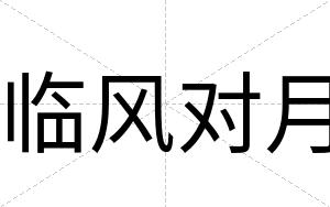 临风对月
