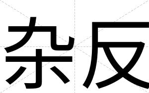 杂反