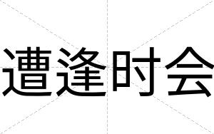 遭逢时会