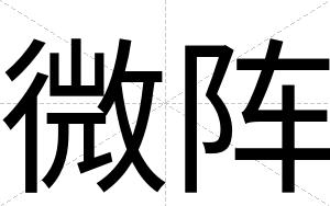 微阵