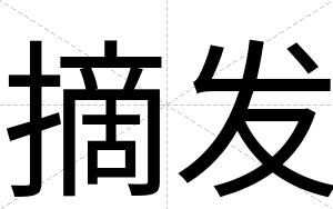 摘发