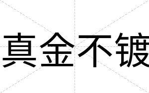 真金不镀
