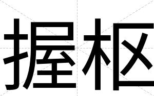 握枢
