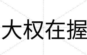 大权在握