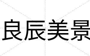 良辰美景