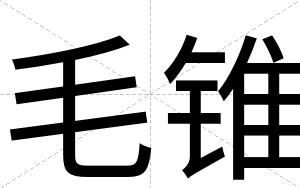 毛锥