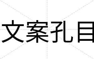 文案孔目
