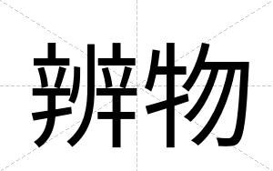 辨物