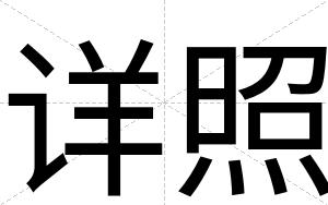 详照