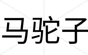 马驼子