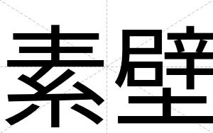 素壁