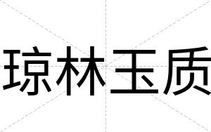 琼林玉质