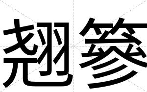 翘篸