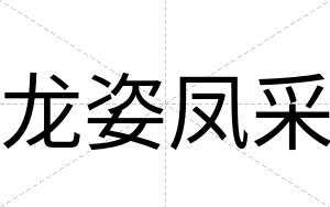 龙姿凤采