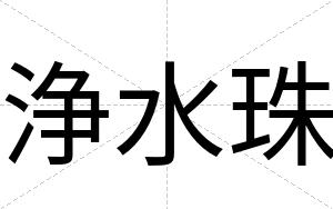 浄水珠