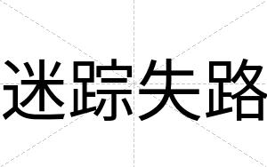 迷踪失路