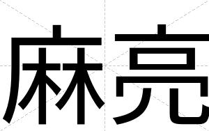 麻亮