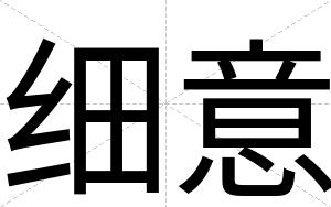 细意