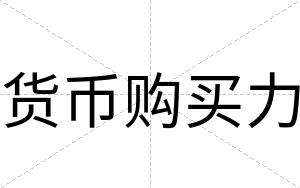 货币购买力