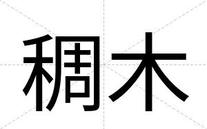 稠木