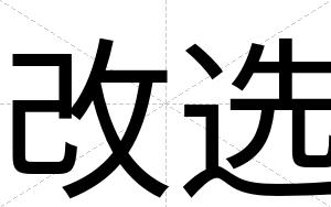 改选