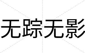 无踪无影