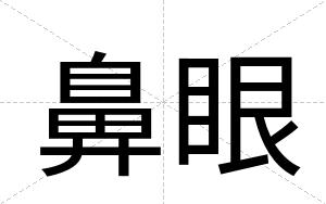 鼻眼