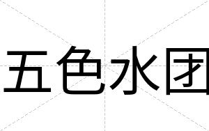 五色水团