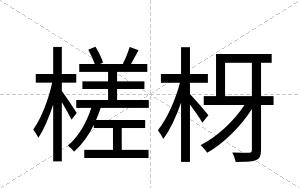 槎枒
