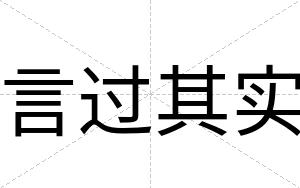 言过其实