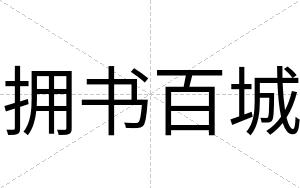 拥书百城