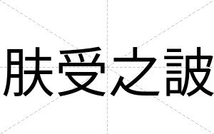 肤受之詖